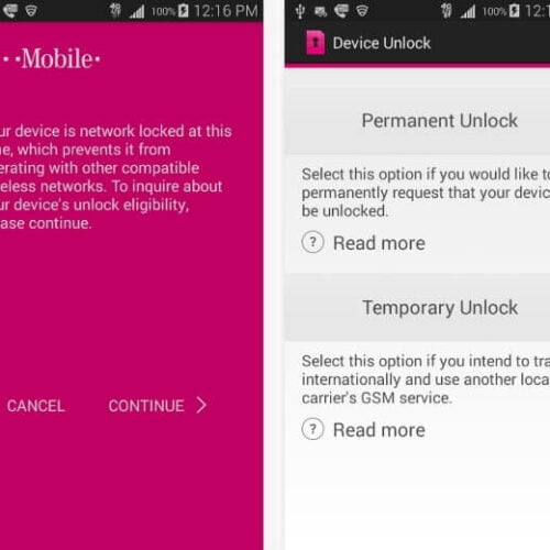 Sim unlock new T-Mobile USA Devices with the lock app